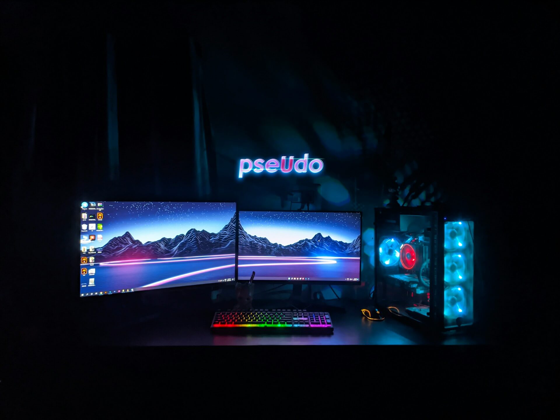 RGB gaming setup