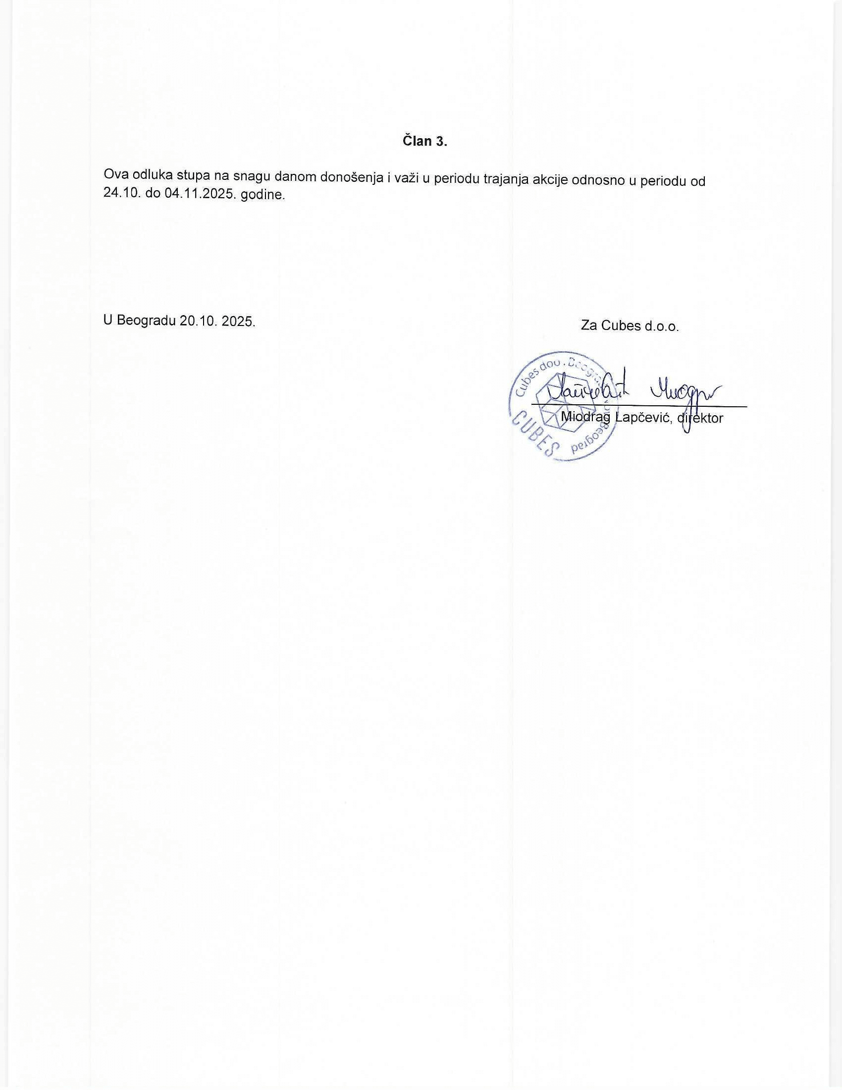 Odluka Halloween akcija-2/2